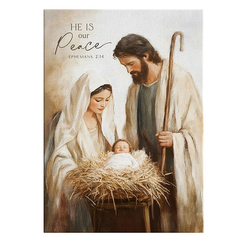 Holy Family Canvas - He Is Our Peace
