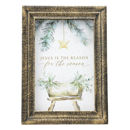 O Holy Night Gold Framed Art - Jesus Is The Reason