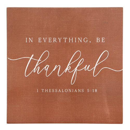 Harvest Word Block - In Everything Be Thankful