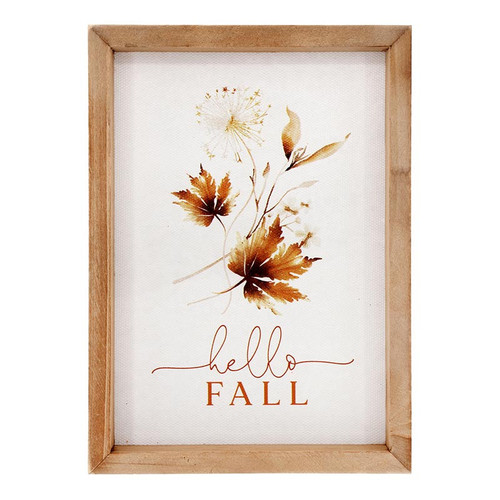 Harvest Framed Linen - Hello Fall
