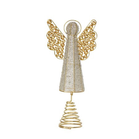 Glass Beaded Angel Tree Topper