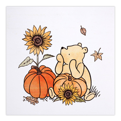 Pooh Sunflower Wood Block