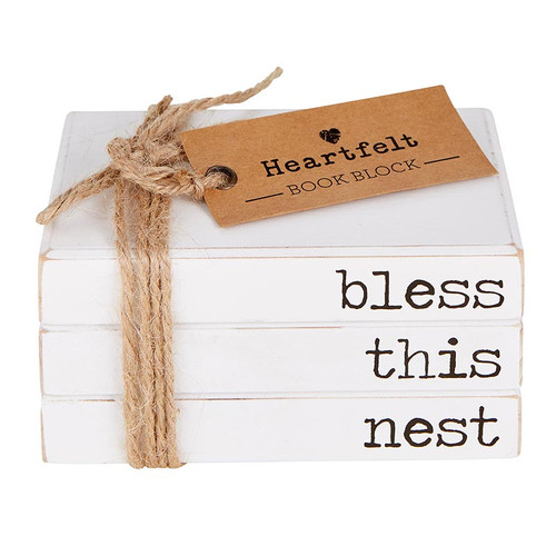 Tabletop Decor - Book Block - Bless this Nest