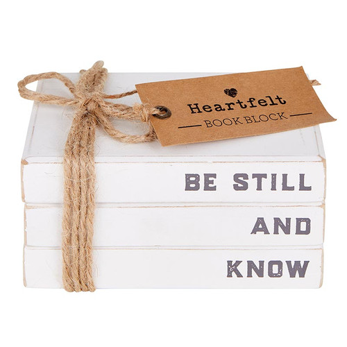 Tabletop Decor - Book Block - Be Still and Know