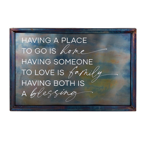 Metal Wall Art - Home Blessing