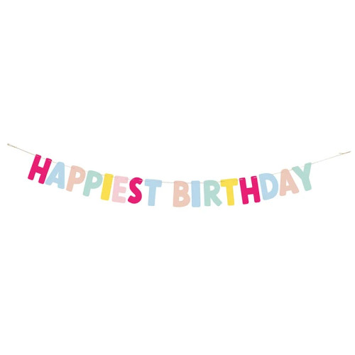 Happiest Birthday Paper Garland