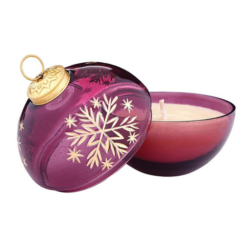 Snowflake Ornament Candle