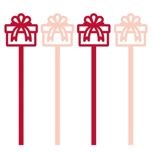 Acrylic Stir Sticks - Presents