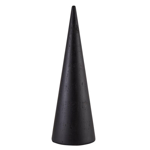 Wood Cone Tree - Large - Black