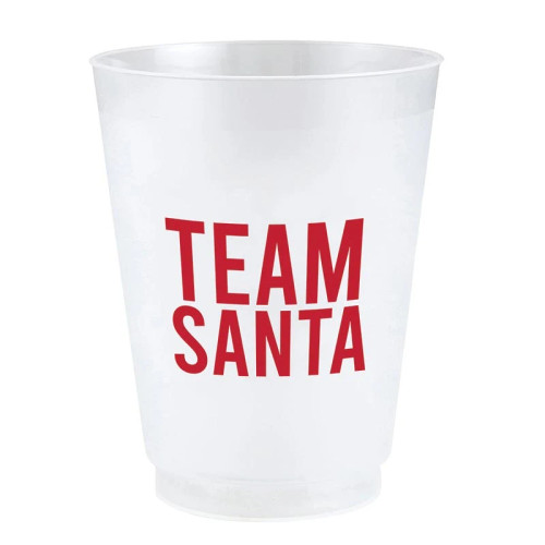 Holiday Frost Cups - Team Santa - Set of 8