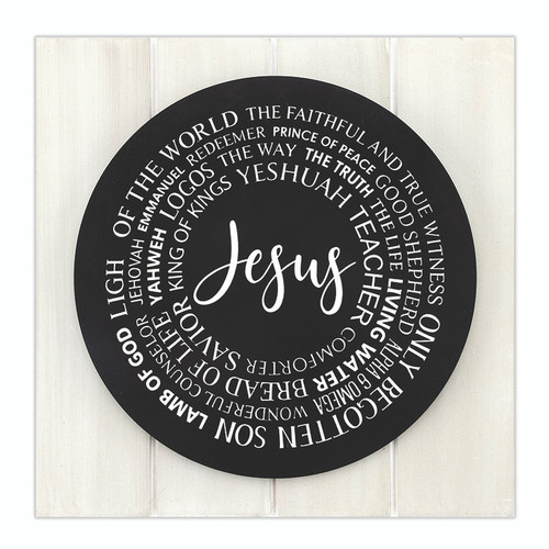 Jesus Circle Plaque 