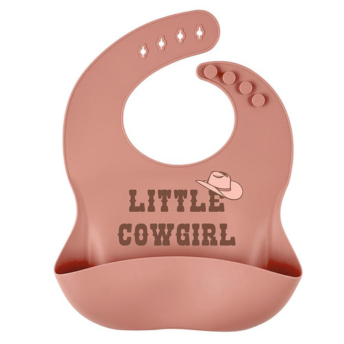 Silicone Bib - Little Cowgirl