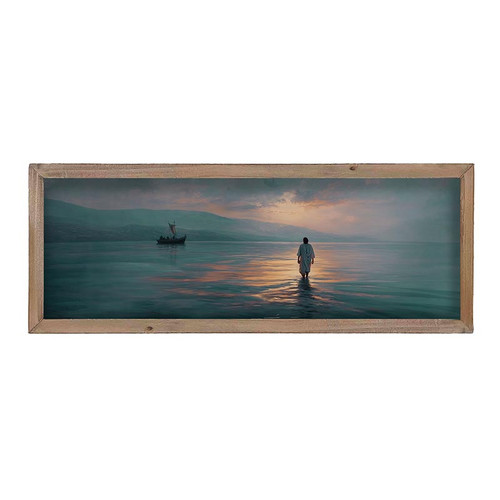 Take Courage Framed Art - Jesus Walking