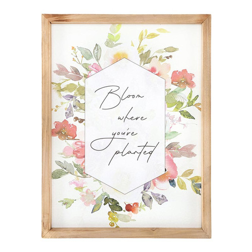 Bloom Where You're Planted Framed Art