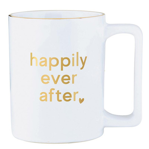 Gold Foil Organic Mug - Happily Ever After