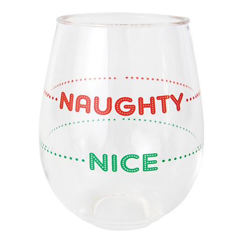 Double-Wall Wine Tumbler - Naughty Nice