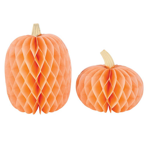 Honeycomb Decoration - Blush Pumpkin - Set of 2