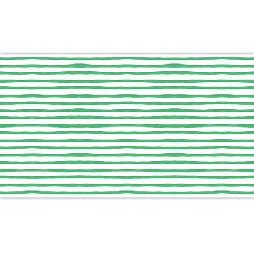 Paper Table Runner - Green Stripe