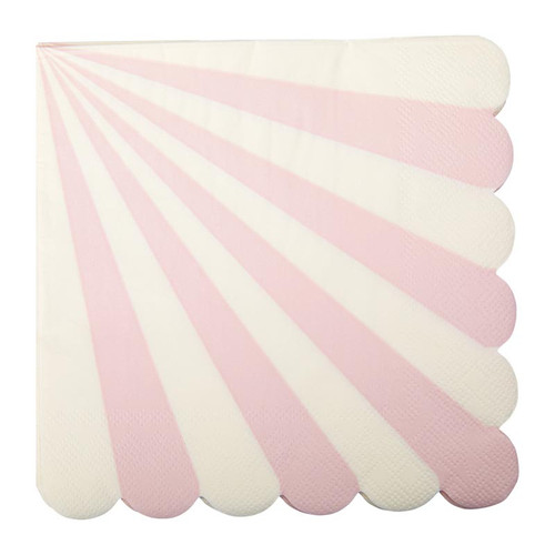 Lunch Napkins - White Pinwheel