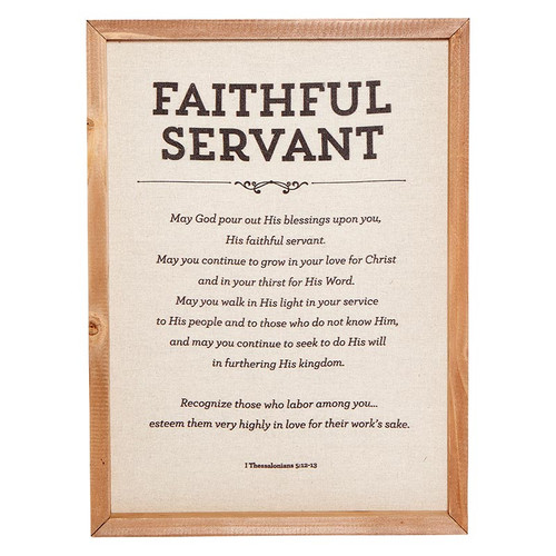 Wall Sign - Faithful Servant