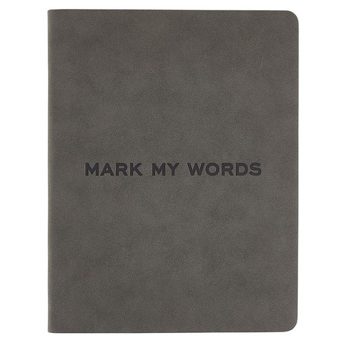 Face to Face Suede Journal - Mark My Words