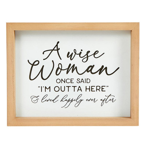 Wise Woman Framed Sign