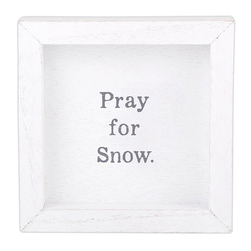 Face To Face Petite Word Board - Pray for Snow