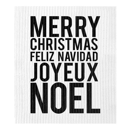 Organic Dish Cloth - Merry Christmas