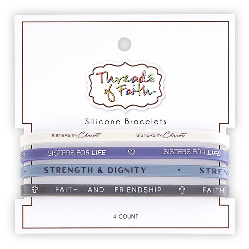 Silicone Bracelet - Sisters In Christ - 4pc