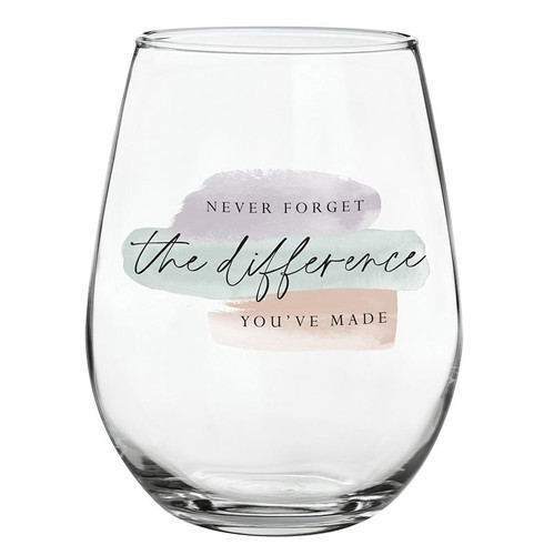 Stemless Wine Glass - Never Forget