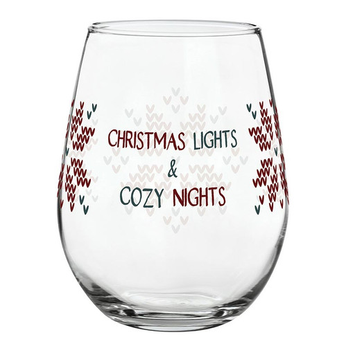 Stemless Wine Glass - Cozy Nights