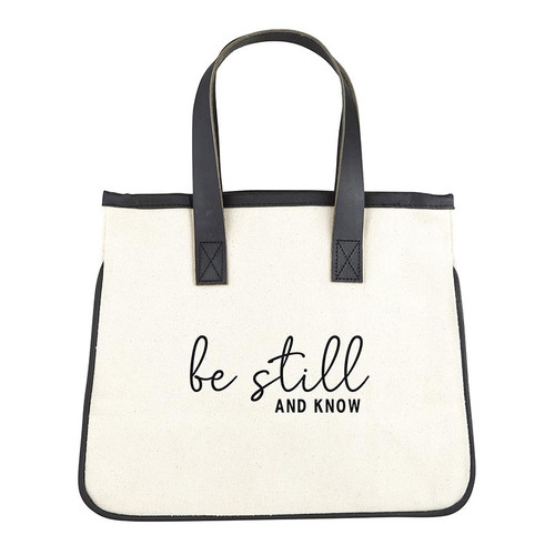 Mini Canvas Tote - Be Still and Know