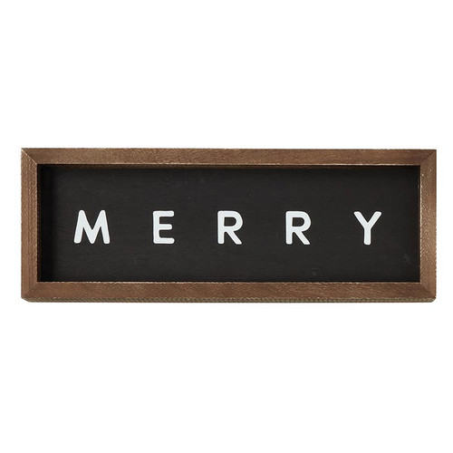 Wood Wall Sign - Merry