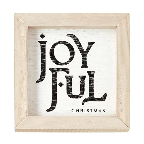 Mini Wood Wall Sign - Joyful