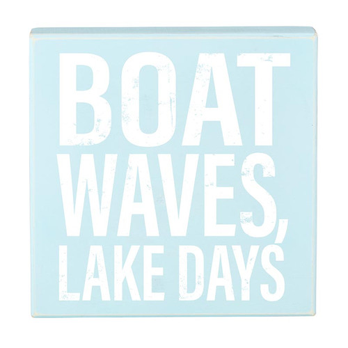 Box Sign - Boat Waves