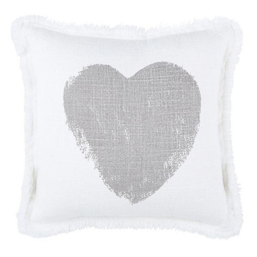 Face To Face Square Pillow - Heart