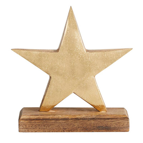 Gold Star with Base - Medium