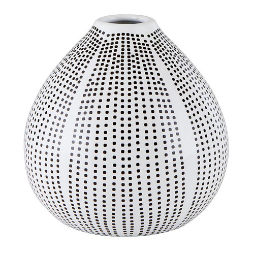 Dotted Pattern Bud Vase - Medium