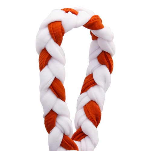 POM BRAID: BURNT ORANGE/WHITE P70306