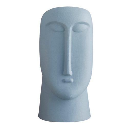 Blue Ceramic Head Pot