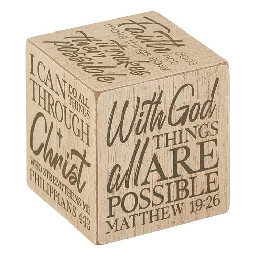 Well Said!-Quote Cubes-Inspirational-With God