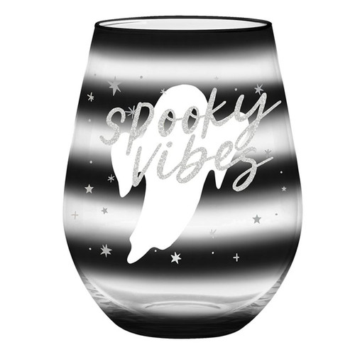 Jumbo Stemless Wine Glass - Spooky Vibes