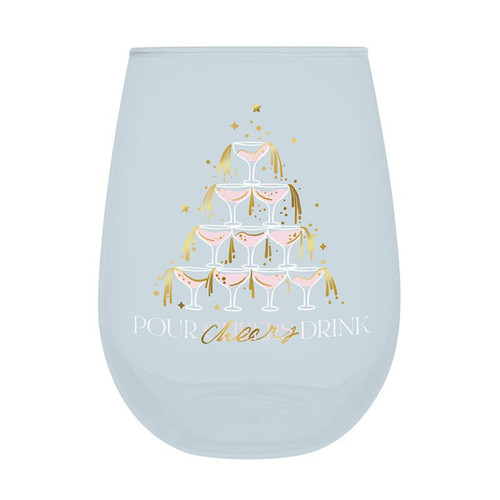 Stemless Wine Glass - Pour Cheers Wine