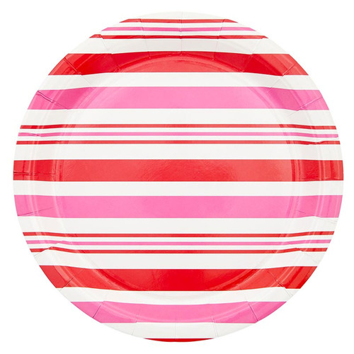 Paper Plates - Holiday Stripe