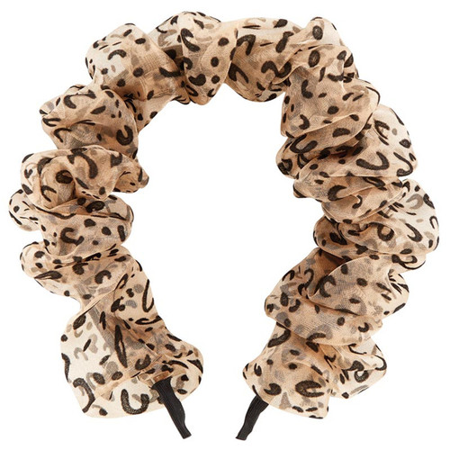 Chiffon Headband - Cheetah