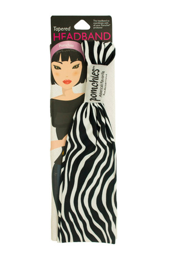 Tapered Headband: Zebra