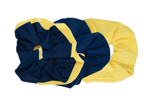 Scrunchie 3-Pack - Navy/Sunshine