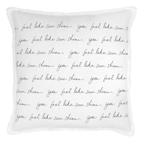 Face to Face Euro Pillowcase - You Feel Like Sunshine