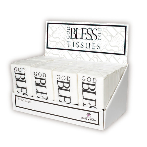 God Bless You Tissues (10 tissues/pk) - 24/pk