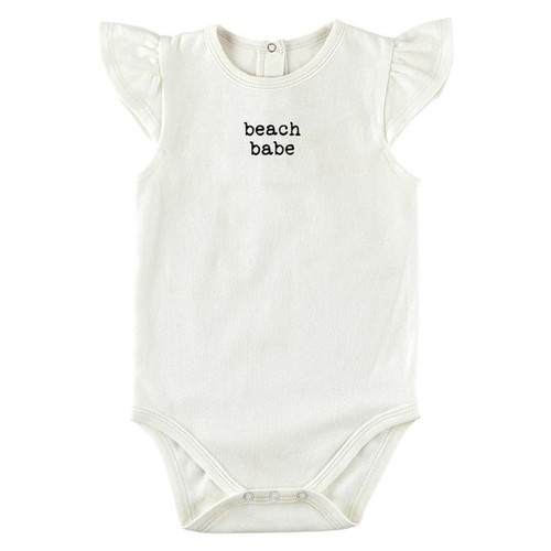 Ruffle Sleeve Snapshirt - Beach Babe